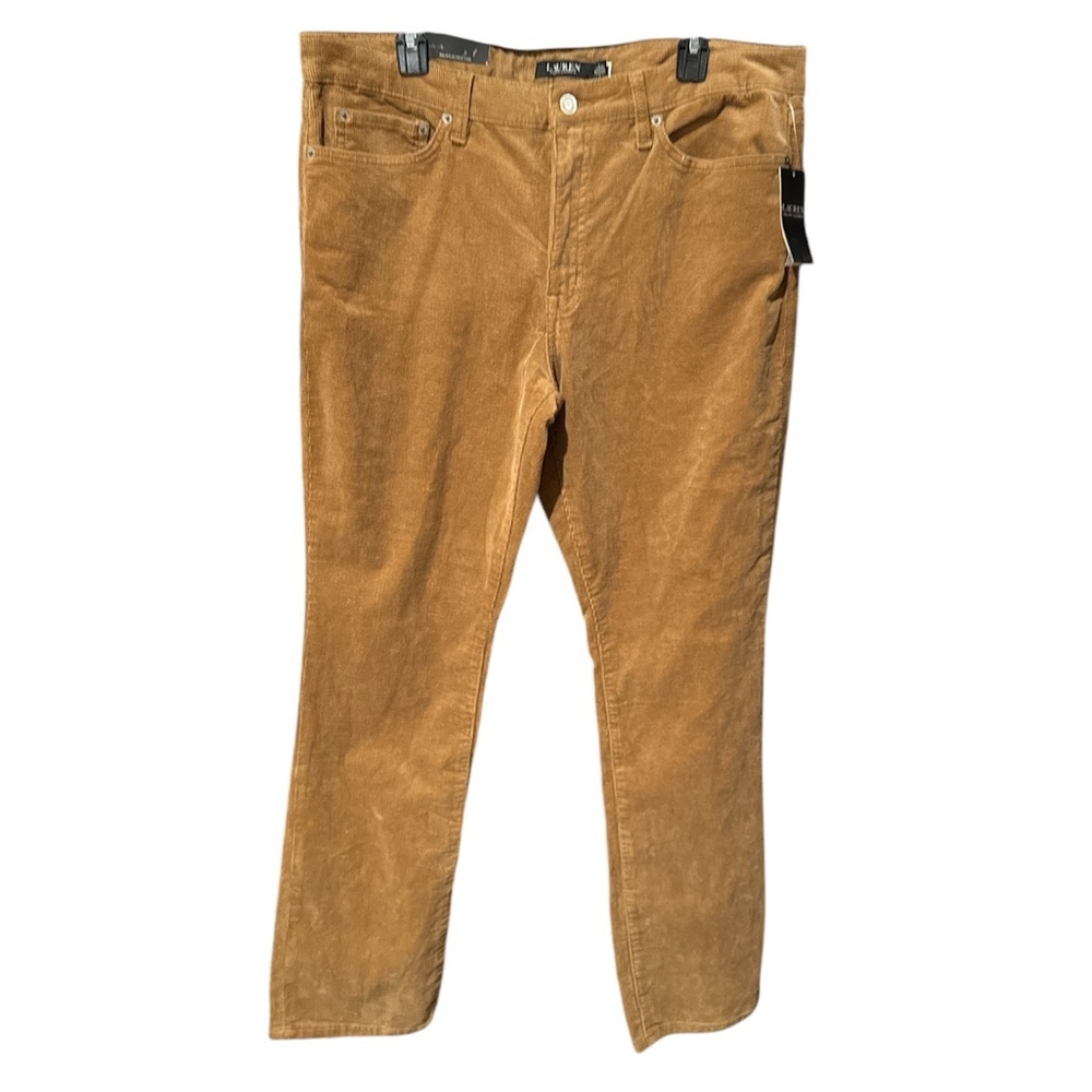 Lauren Ralph Lauren
Stretch Corduroy Mid-Rise Straight Pants Brown - Picture 5 of 6